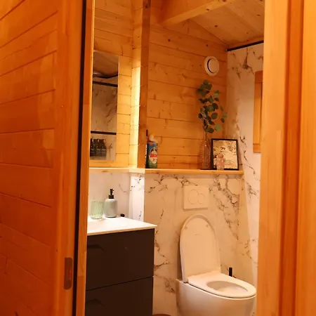 Vakantiehuis Luxe Houten Boshuis Retreat Met Prive Werkruimte